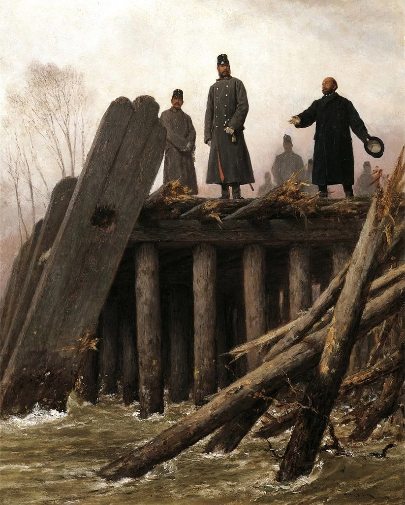Francesco Giuseppe I sul Taborbrücke, 1862 - Wien Museum Karlsplatz